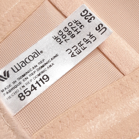 Wacoal Red Carpet Strapless Underwire Bra Shade Sand Style 854119 Size 32G - Picture 6 of 14